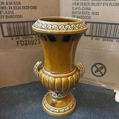Buy Vintage Devonway Kingsbridge Brown Glazed Urn - Brown Pottery Vase 9” Tall • 12.99£