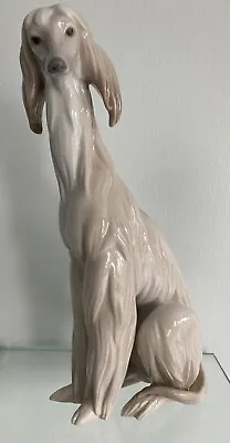 Buy *Rare Lladro Afghan Hound Dog Figurine C 1990 • 80£