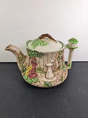 Buy Vtg Falcon Ware Pottery Teapot Tea Pot Hand Painted England Cottagecore Decor • 24.07£