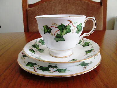 Buy Colclough Ivy Leaf Design Trio Cup Saucer Tea Plate Vintage Pattern 8143 England • 6.99£