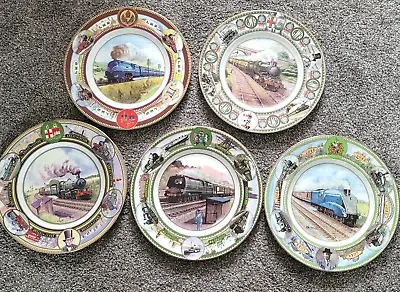 Buy Coalport Collectors Railway Plates  X5 Large 27cm Diameter • 30£