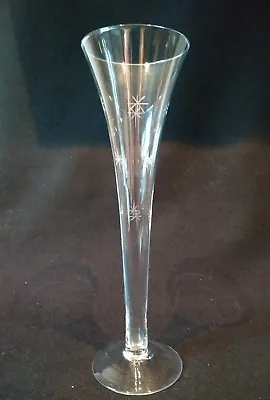 Buy Art Nouveau Glass Champagne Prosecco Flute, Hand Blown, Cut And Engraved.  • 15£
