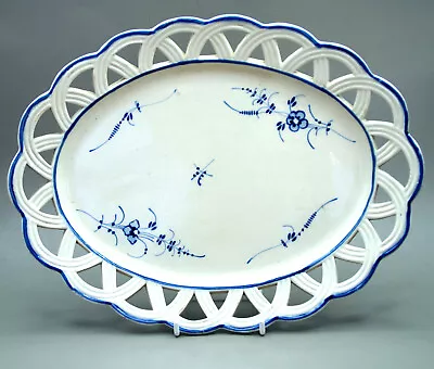 Buy Extremely Rare BOCH FAIENCE CREAMWARE Blue & White C1787-1800 Septfontaines LUX • 19£