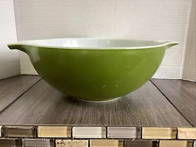 Buy Vintage Pyrex Verde Green Large 4Qt Cinderella Mixing Bowl #444 With Handles  • 19.21£