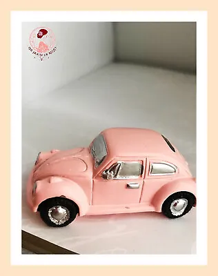 Buy Mini Car Ornament Pink Colour Resin Collectible Retro Style Home Craft Decor 1pc • 9.99£