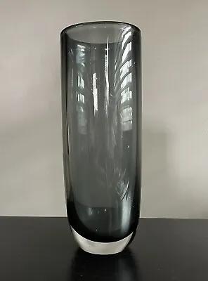 Buy Vintage Orrefors Smoky Glass Nils Landberg Sommerso Dusk Vase SIGNED • 72.22£