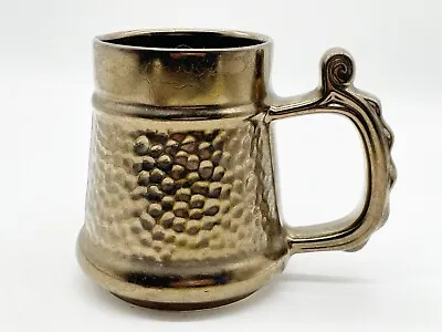 Buy Vintage Prinknash Pottery Tankard Gold/ Bronze Coloured Small • 19.99£