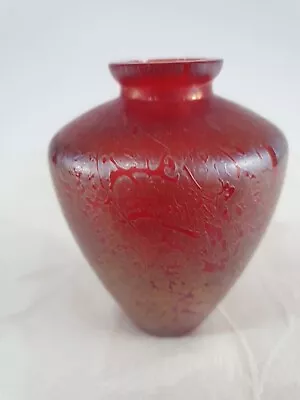 Buy Royal Brierley Red Lustre Glaze Studio Vase In Very Good Condition  • 15.99£