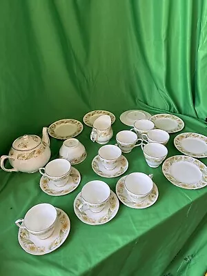 Buy Duchess Greensleeves Tea Set, English Bone China, Vintage • 24.99£