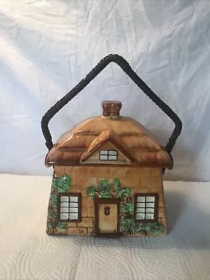 Buy Westminster Pottery Ye Olde Cottage Ware Cookie Jar Biscuit Barrel With Handle • 9.99£