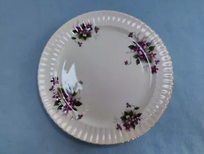Buy Royal Windsor 8  Dessert Plate Violets, Gold Trim • 7.72£