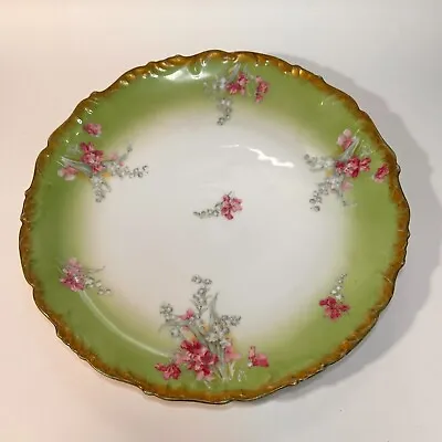 Buy Large 19th Century French T&V Limoges Gold Gilt 11.5  Floral Plate Hand Painted • 57.91£