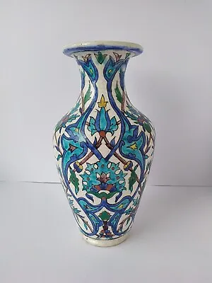 Buy Antique Iznik Persian Ottoman Middle East Turkish Pottery Vase. 28cm Tall • 195£