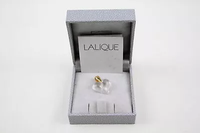 Buy Lalique Heart Pendant Gold Tone Glass Boxed Signed Branded • 13.38£