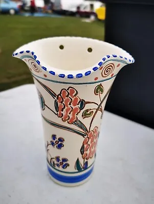 Buy Honiton Pottery Wall Pocket, Vintage Mid Century Colorful Wall Vase 20cms High • 22.99£
