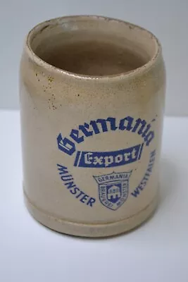 Buy German Stoneware Salt Glazed Beer Stein Bierkrug  Germania  1/2 L. • 9.99£