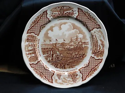 Buy Alfred Meakin Fair Winds Brown Luncheon Plate 9   • 9.44£