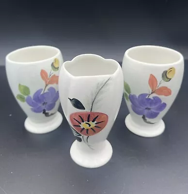 Buy Vintage Hand Painted Posy Vases X 3 Radford Style Small 4 Ins • 15£