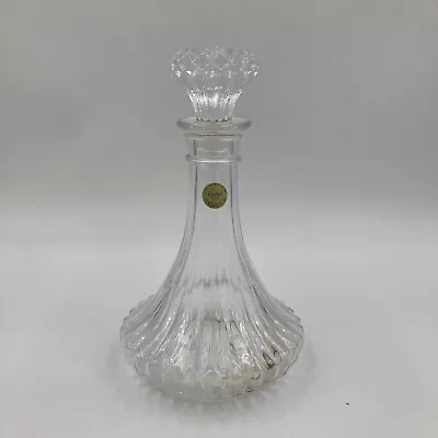 Buy Crystal Cut Decanter Vintage Tall With Stopper • 12£