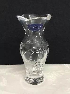 Buy Royal Doulton Finest Crystal Vase 12.5cm Tall • 6.99£