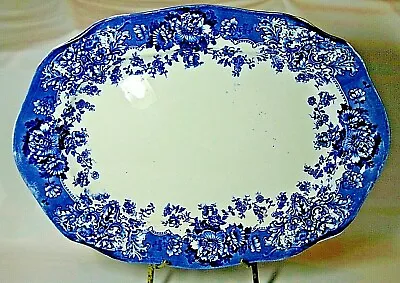 Buy Turkey Platter Crown Pottery Ruskin Antique Pattern 16 Deep Meat 1900 Excel Cond • 45£