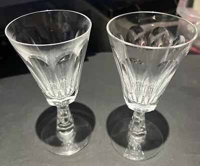 Buy 2x Waterford Crystal Sheila Pattern Wine Glass Glasses - 14cm Height • 9.99£
