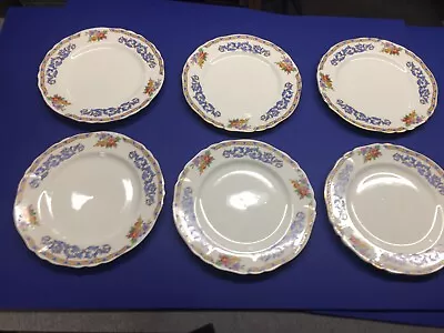 Buy Vintage Alfred Meakin ‘Harmony’ Shape Dinner Plates X 6 - 9 “ Diameter - Belvoa • 24.50£