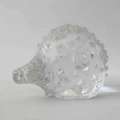 Buy Pukeberg Swedish Art Glass Hedgehog Figurine/paperweight. Scandinavian 1970s • 14£