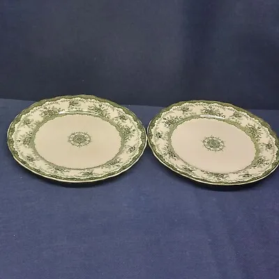 Buy Antique 1880's Dunn Bennett Co. Burslem England  Alexandra  Set/2 Salad Plates  • 18.01£