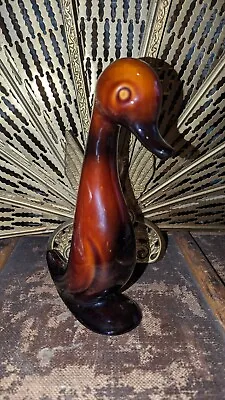 Buy Vintage Blue Mountain Pottery Tall Duck Ceramic Brown Gloss Mid Century  • 14£