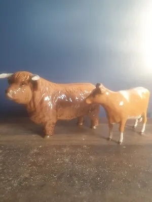 Buy Beswick X 2 Guernsey Cow + Highland Bull 4 Restoration  • 35£