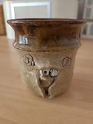 Buy Pretty Ugly Novelty Pottery Welsh  Ugly Face Pot / Jar • 2.99£