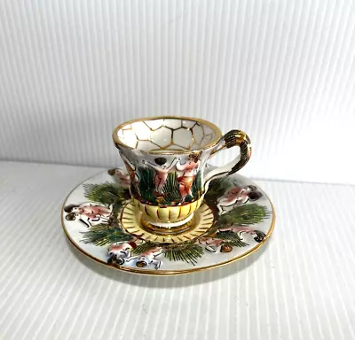 Buy Capodimonte Italy Teacup & Saucer Fine China • 15.15£