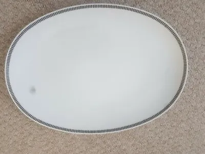 Buy Vintage Rosenthal Thomas Onxy Grey Large Oval Serving Plate • 48£