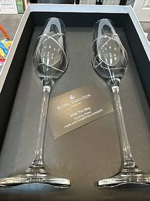 Buy Royal Doulton Champagne/Prosecco Toasting Flutes/Glasses • 15£