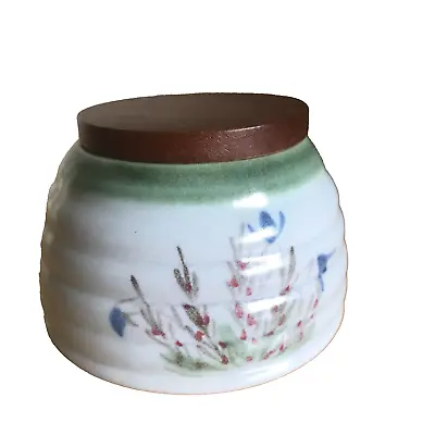 Buy BUCHAN Portobello  A Harebell Wooden Lidded Pot. Hand Painted. Made In Scotland • 9.99£