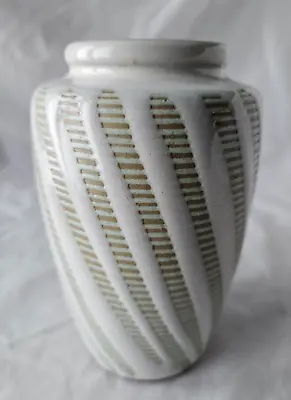 Buy Early Studio Pottery Vase, Finely Potted With Incised Decoration, Circa 1930's • 75£