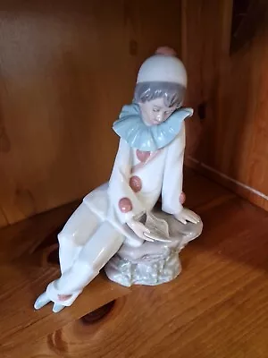 Buy Vintage Lladro/Nao Pirouette Clown Reading With Mandolin Porcelain Figurine  • 20.03£