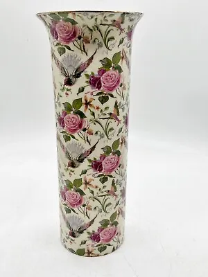 Buy Vintage Antique Crown Ducal Tall Planter Vase Trumpet End Rose Design • 34.99£