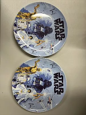 Buy 2x Melamine Plate Pottery Barn Kids  Salad  Lunch Dinner   PLATE  Star Wars 2012 • 22.06£