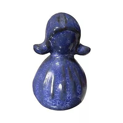 Buy RARE Beautiful Colbalt Blue Pottery Girl 2” • 25.51£