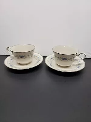 Buy Noritake Ivory China Norma Coffee Cups And Saucers Set Of 2 • 9.52£