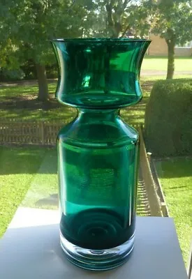 Buy Vintage Riihimaki Riihimaen Lasi Oy Glass Ruusu Vase Pat 1477 Tamara Aladin 1960 • 100£