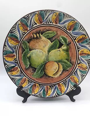 Buy Santa Rosa Pottery Decorative Wall Plate Fruits  11 3/4  Guanajuato Mexico • 62.59£
