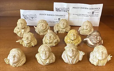 Buy Kevin Francis Face Pot 2000 - 12 Unpainted Fired Clay Models With LOA • 99.99£