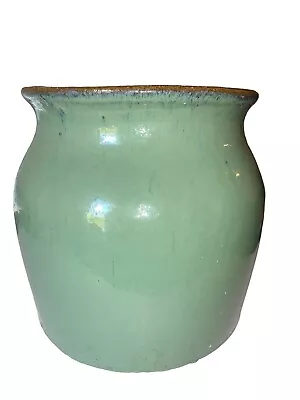 Buy Art Pottery Vase Confit Jar Wide Mouth Heavy Home Decor Mid Century Modern Green • 62.33£