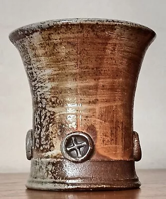 Buy Vintage Studio Pottery Salt Glazed Vase • 22£