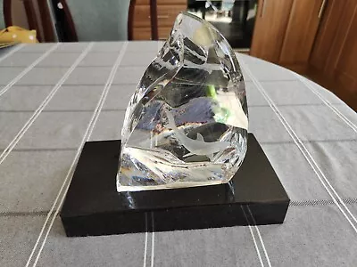 Buy Large Heavy TYRONE CRYSTAL Clear Glass Sculpture Of 3D Shark. Limited Edition. • 5.99£