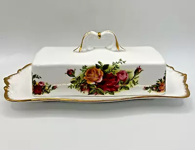 Buy Vintage Royal Albert Old Country Roses Butter Dish • 49.99£