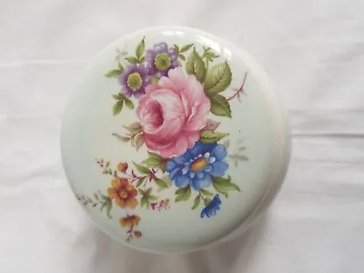 Buy Vintage Lord Nelson Pottery, Lidded Pin Dish, Flower Design • 4£